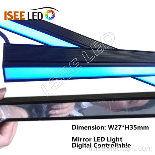 Lampe de surface de miroir LED Lampe changement de couleur dynamique